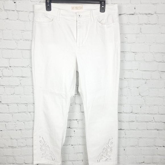 J. Jill Pants - J. Jill Denim Authentic Fit White Cropped Jeans